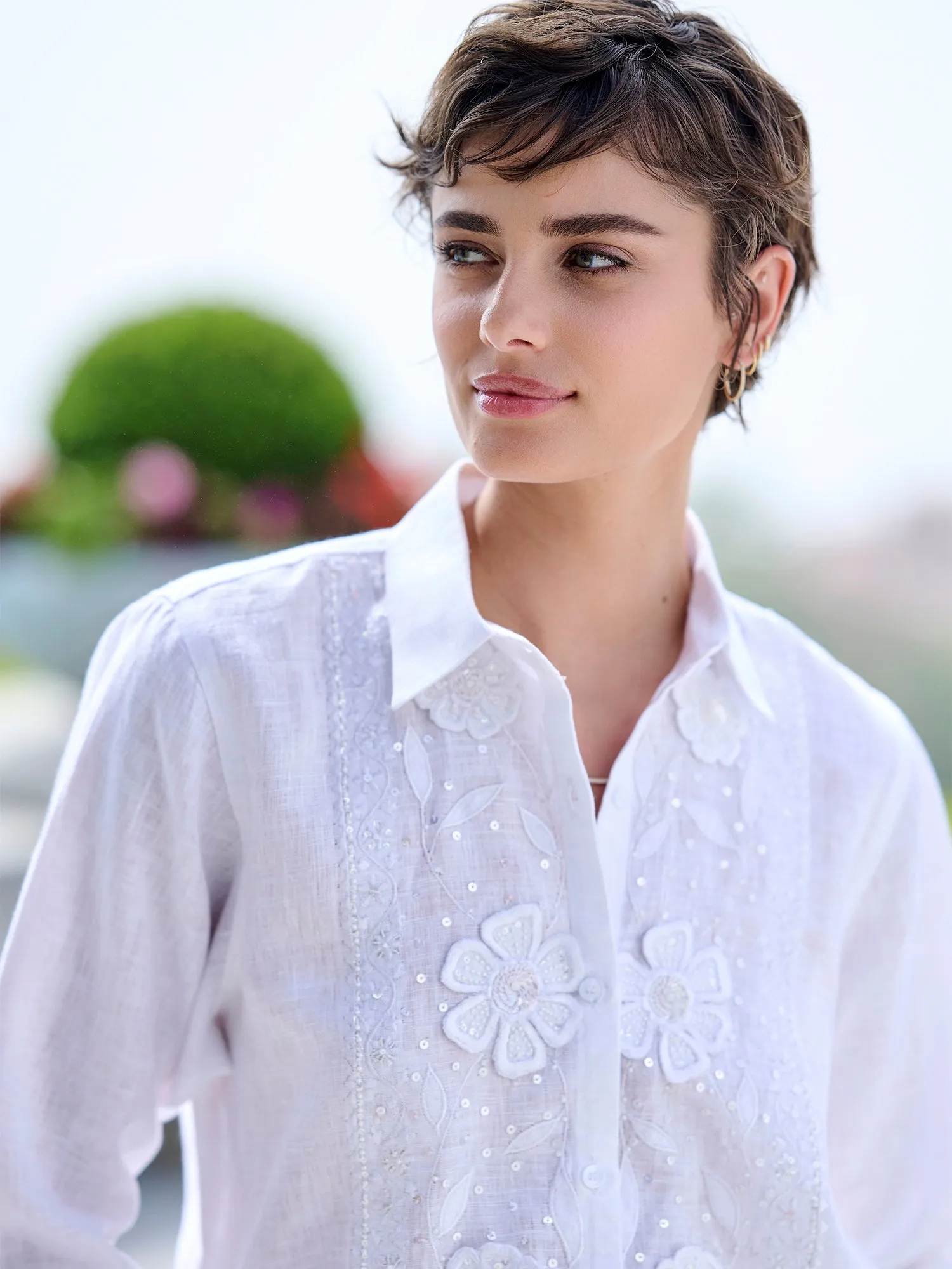 Eden Fleur Linen Shirt