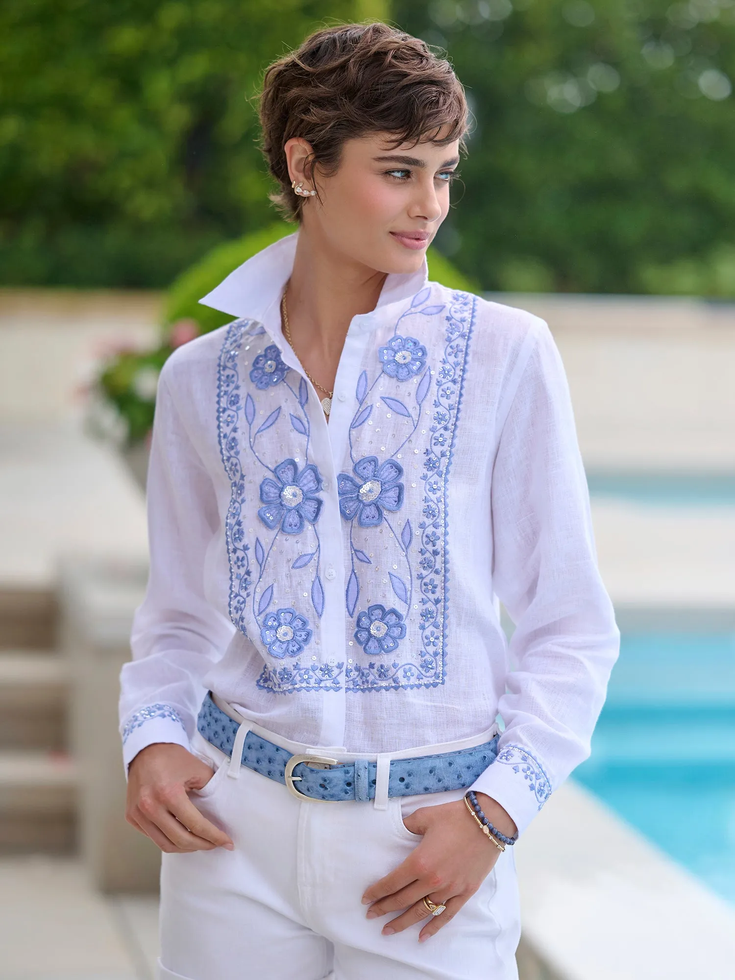 Eden Fleur Linen Shirt