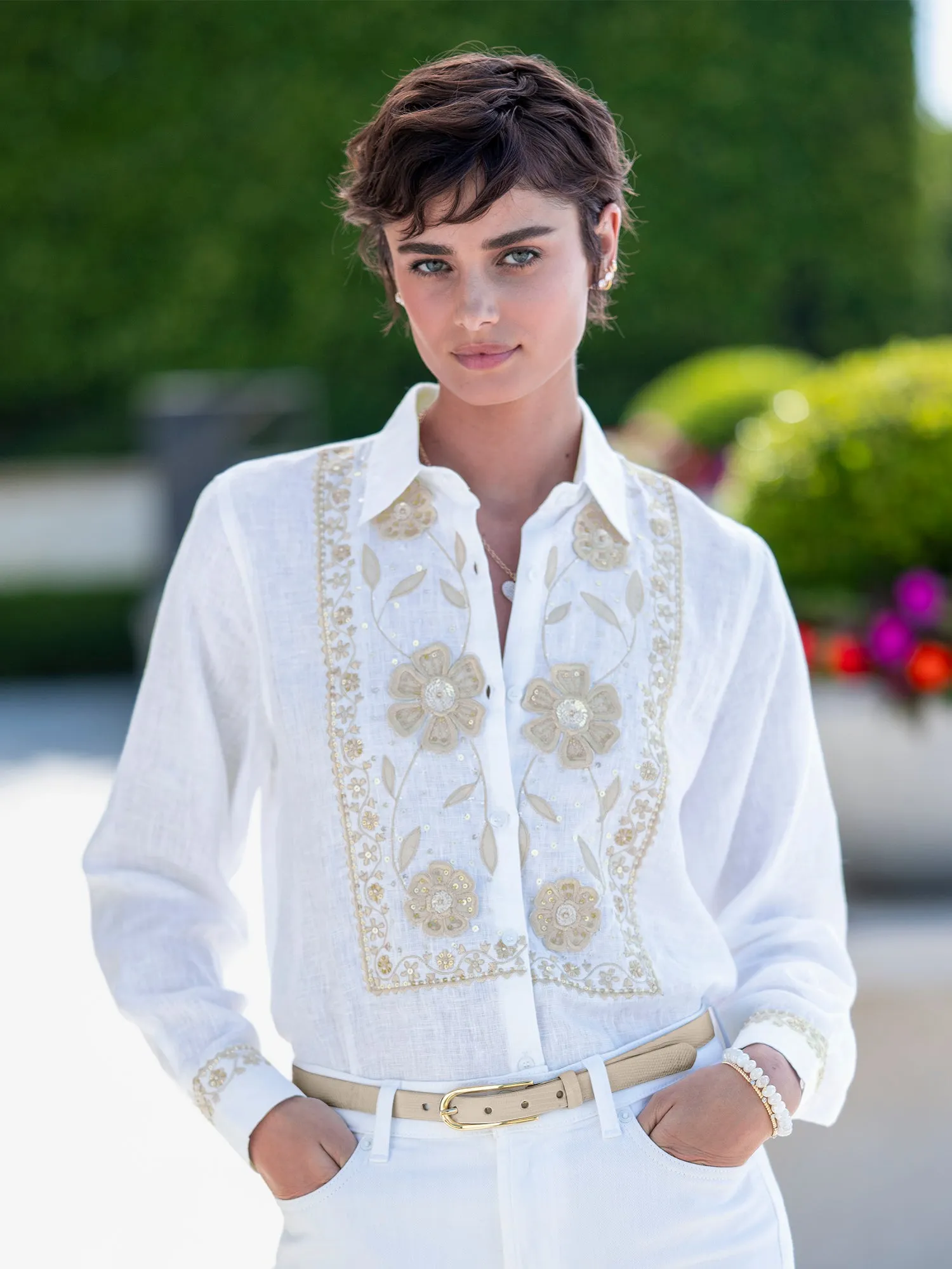 Eden Fleur Linen Shirt