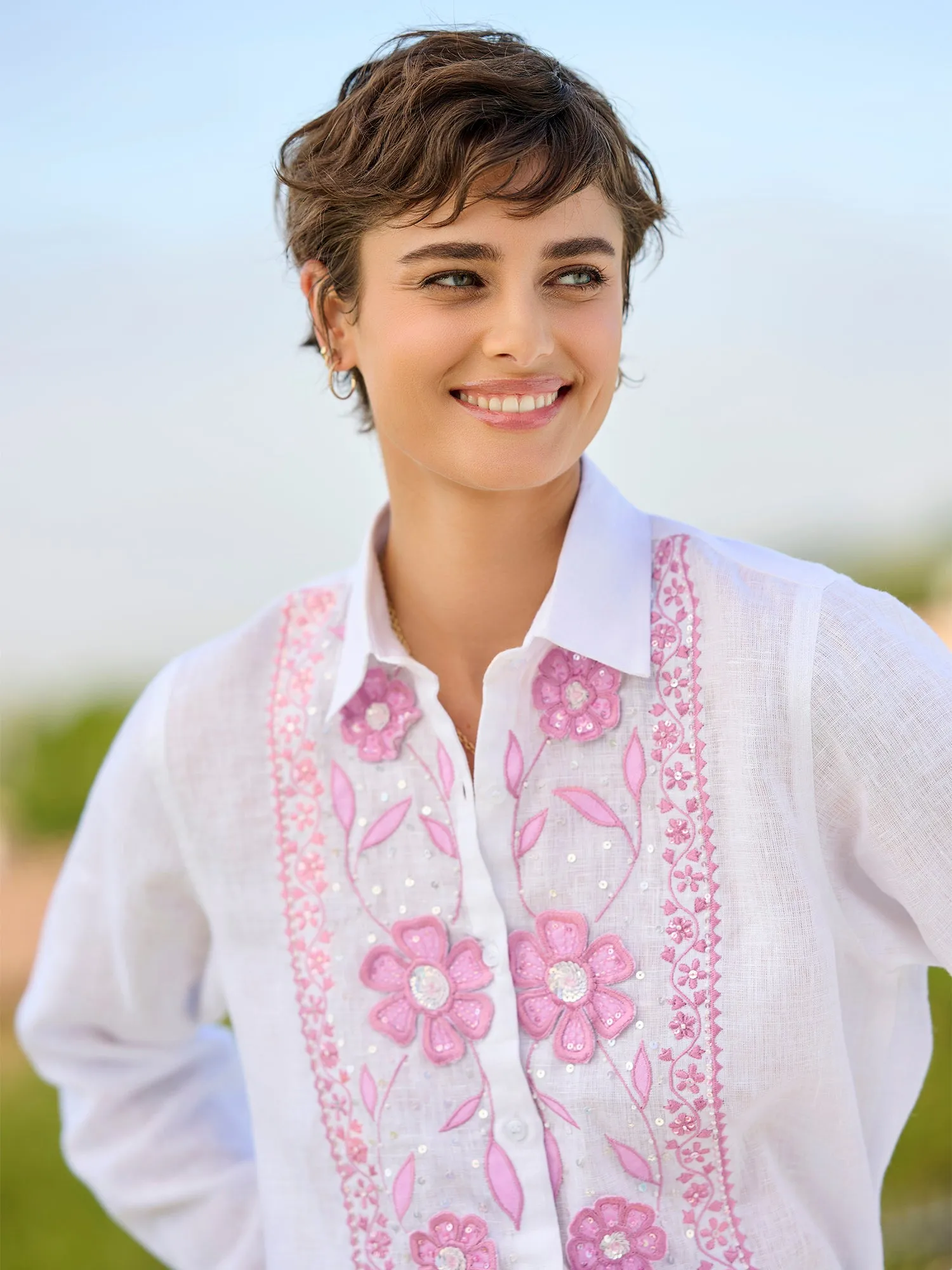 Eden Fleur Linen Shirt