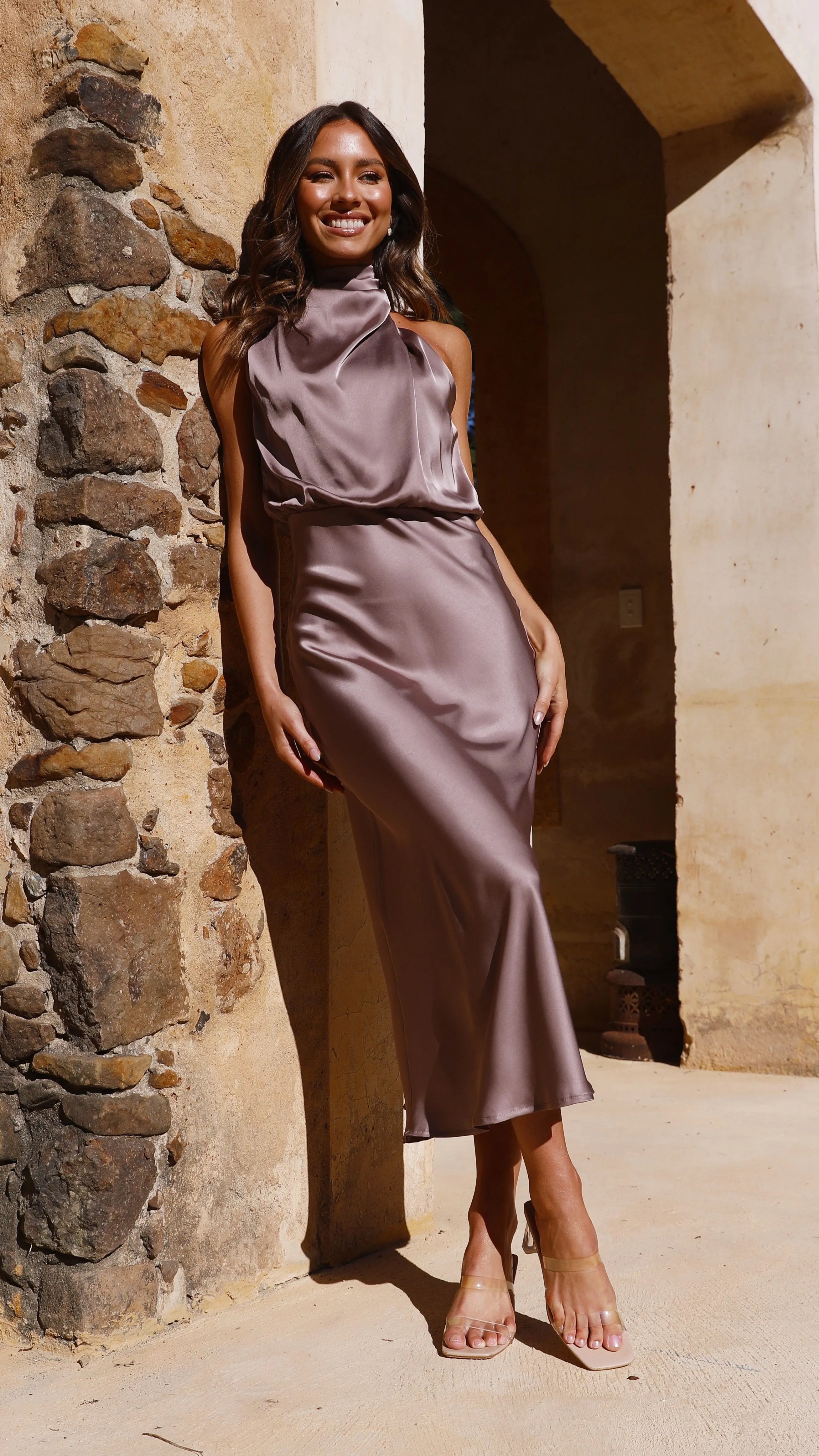 Esther Maxi Dress - Mushroom Billy J