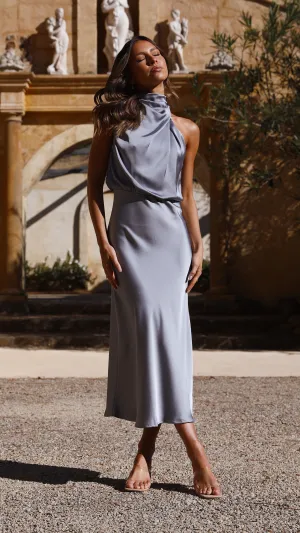 Esther Maxi Dress - Steel Blue Billy J