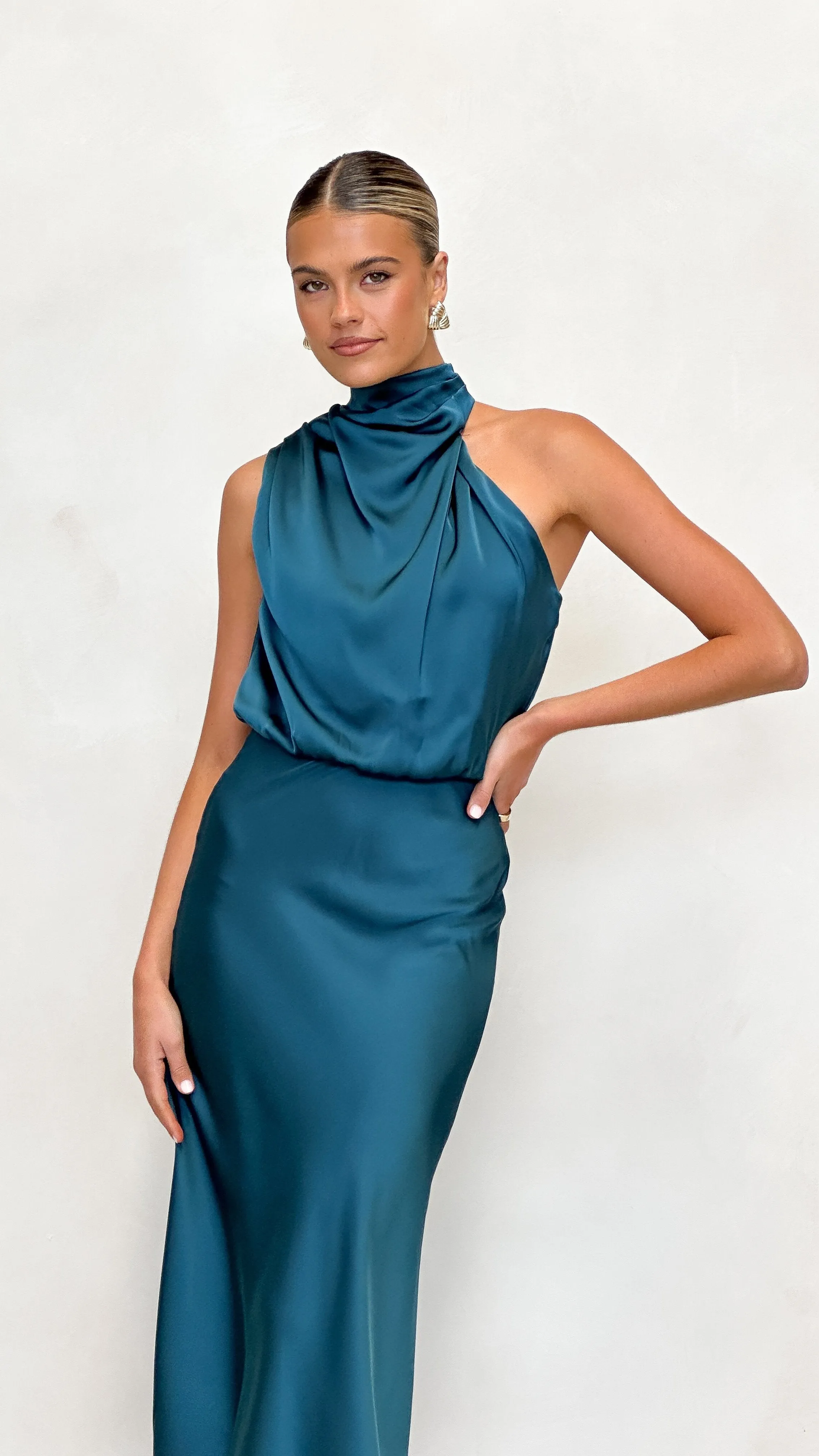 Esther Maxi Dress - Teal Billy J