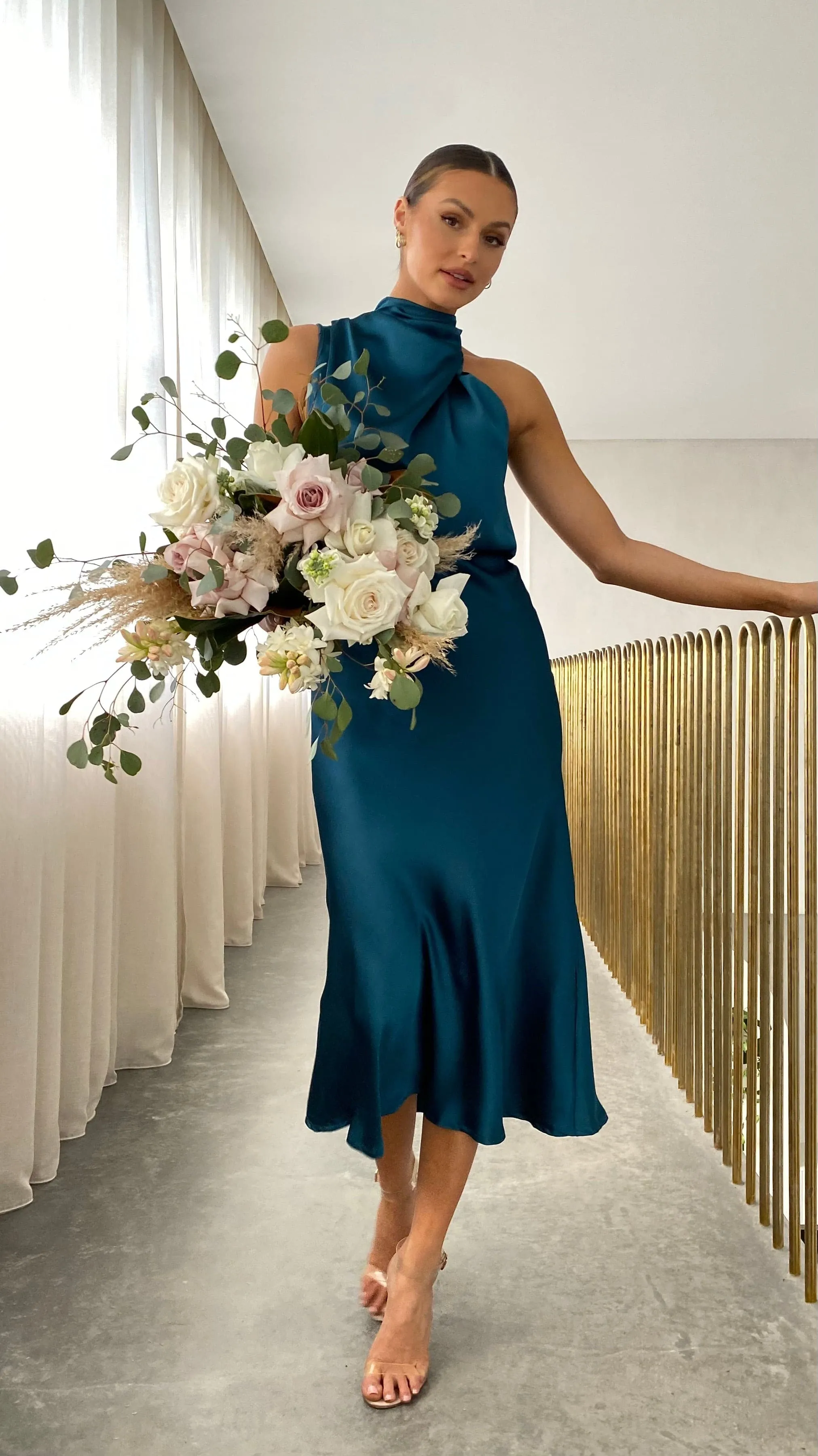 Esther Maxi Dress - Teal Billy J