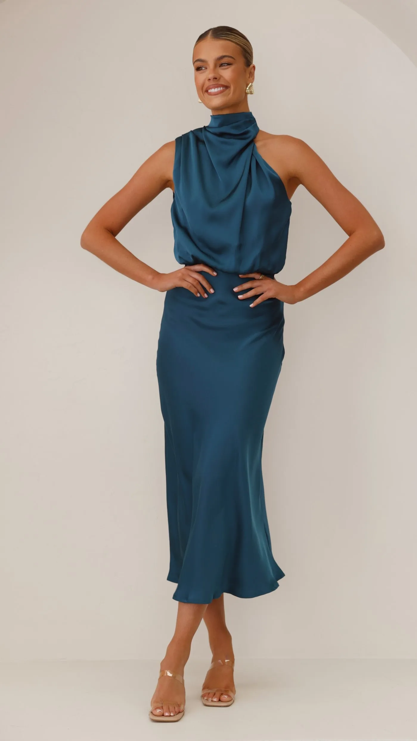 Esther Maxi Dress - Teal Billy J