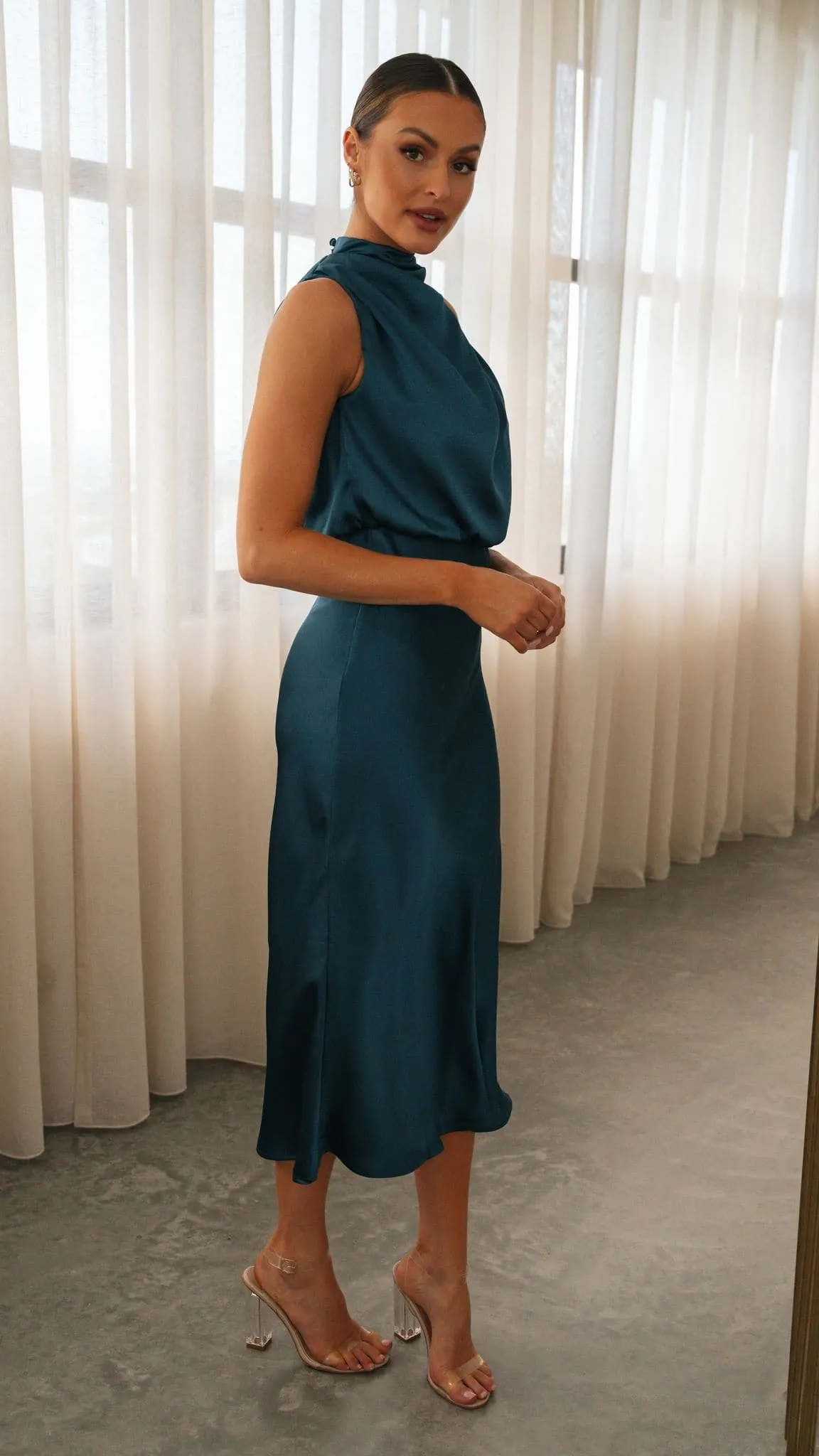 Esther Maxi Dress - Teal Billy J