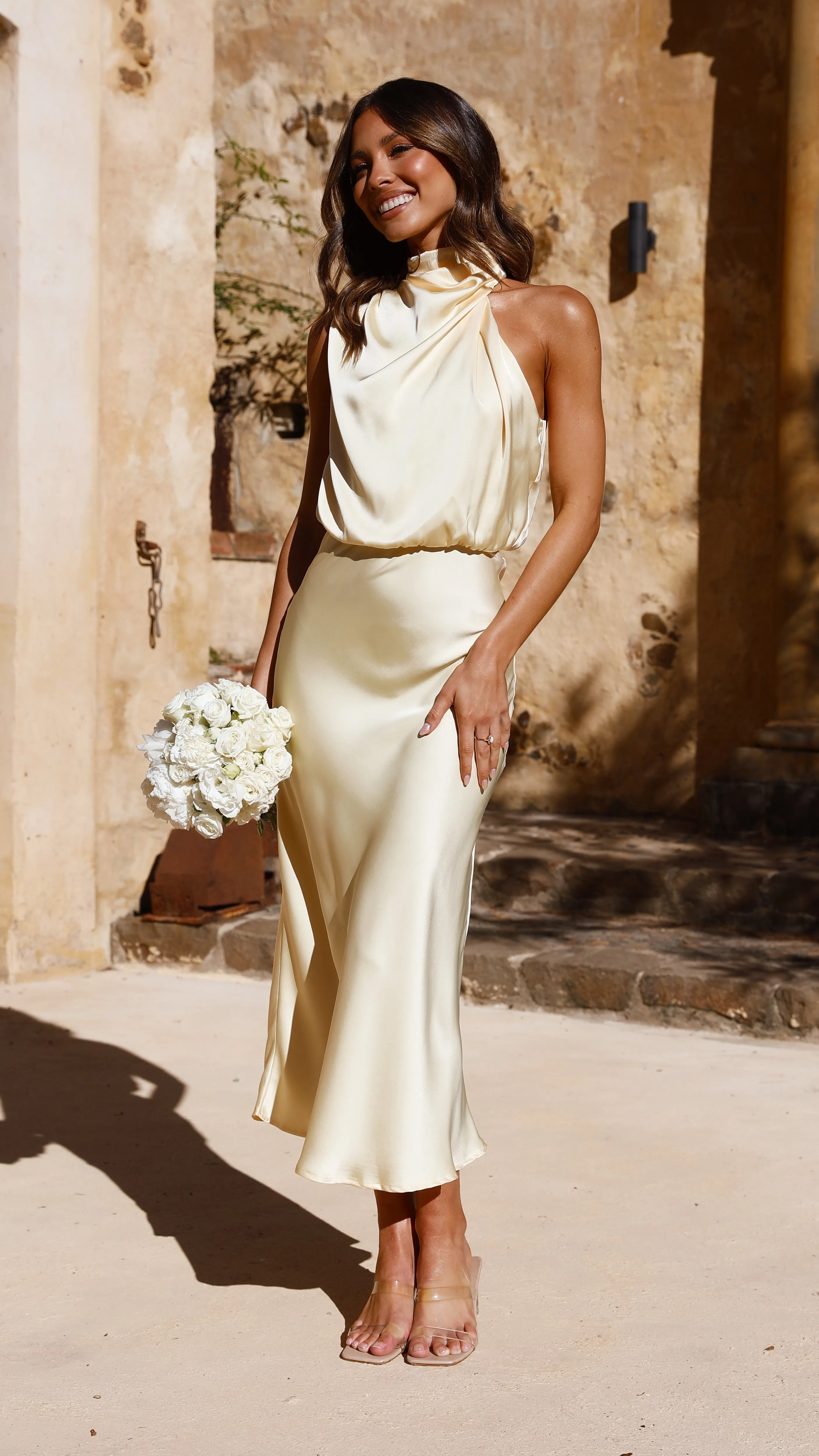 Esther Maxi Dress - Yellow Billy J