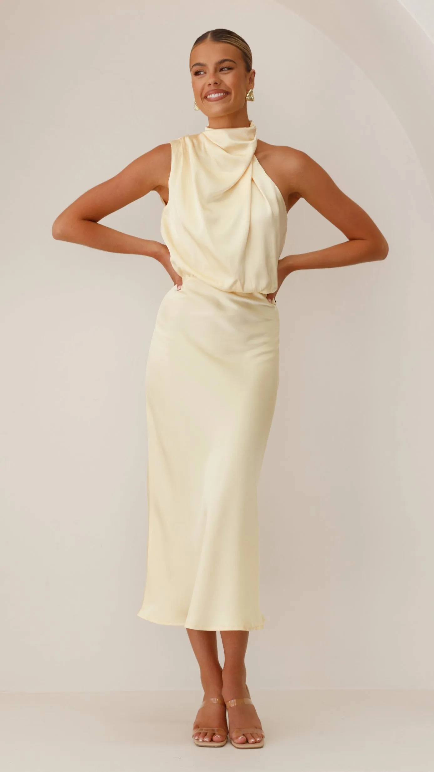 Esther Maxi Dress - Yellow Billy J