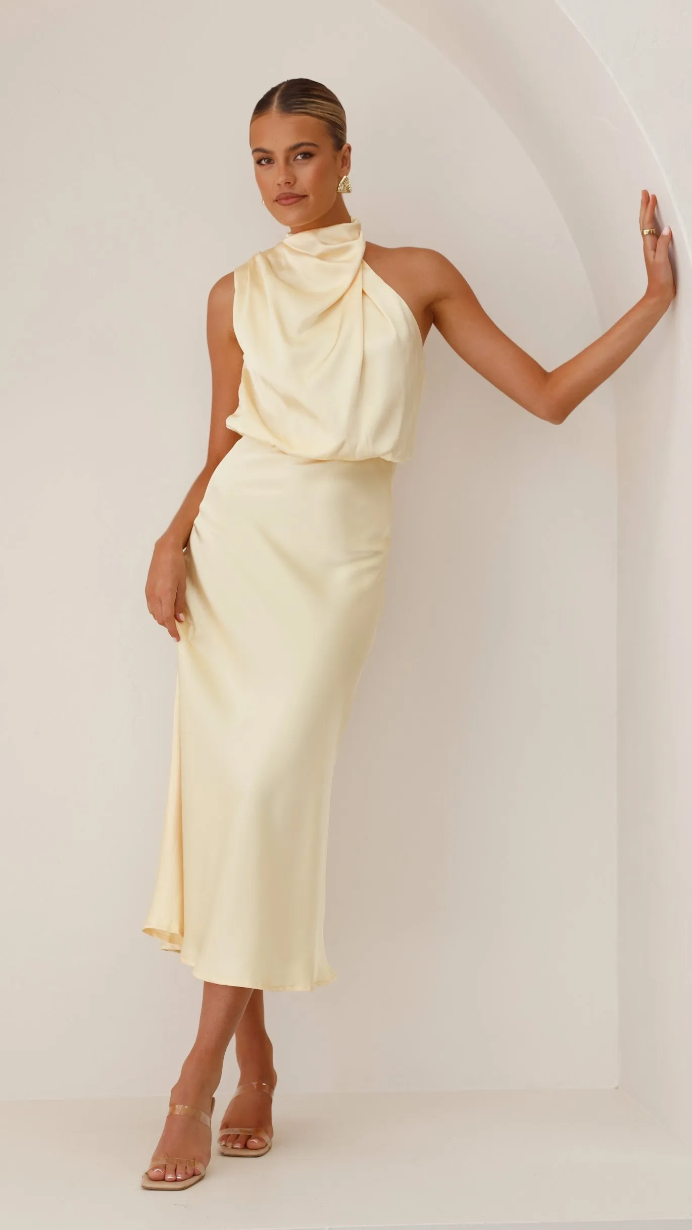 Esther Maxi Dress - Yellow Billy J