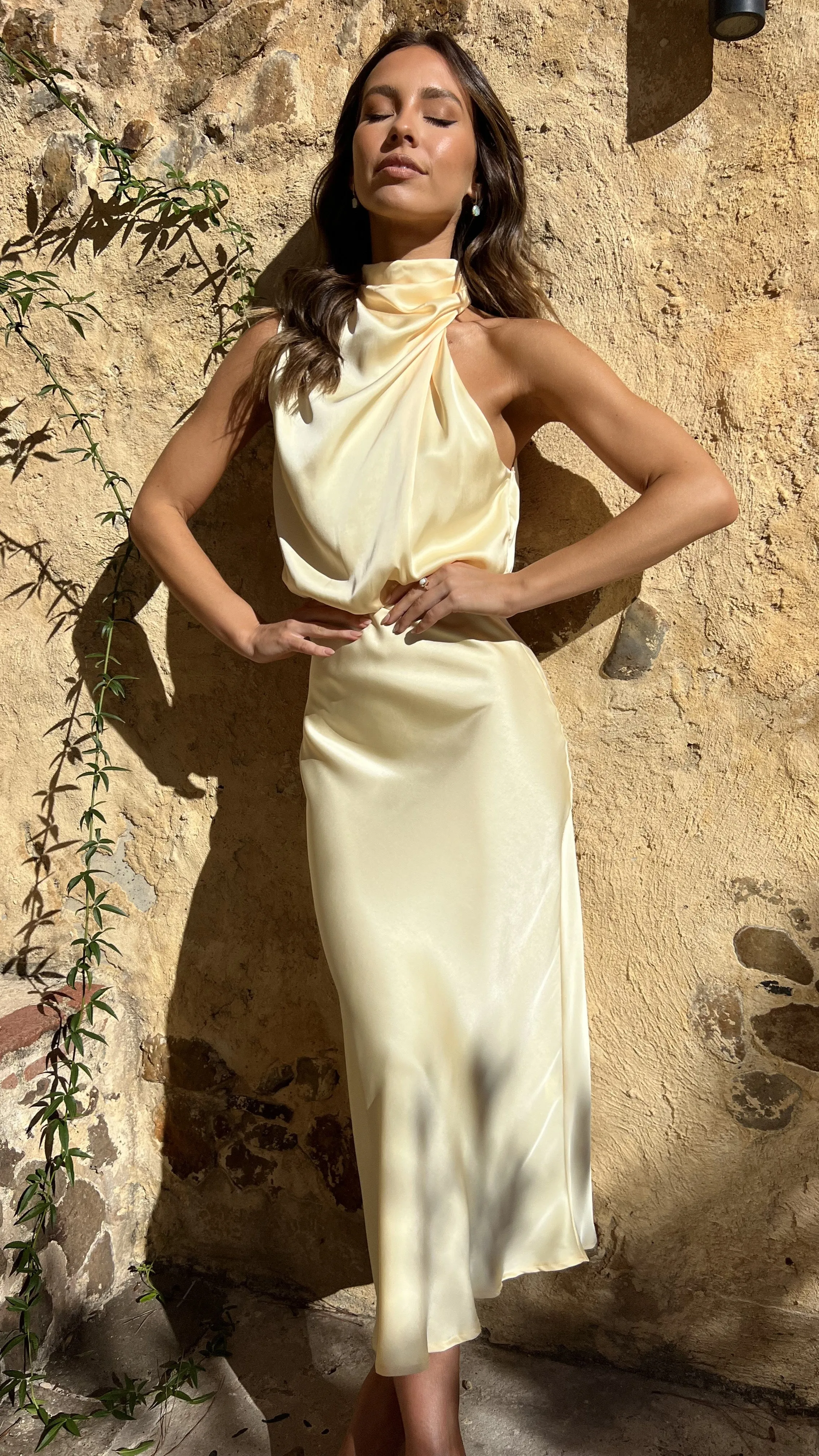 Esther Maxi Dress - Yellow Billy J