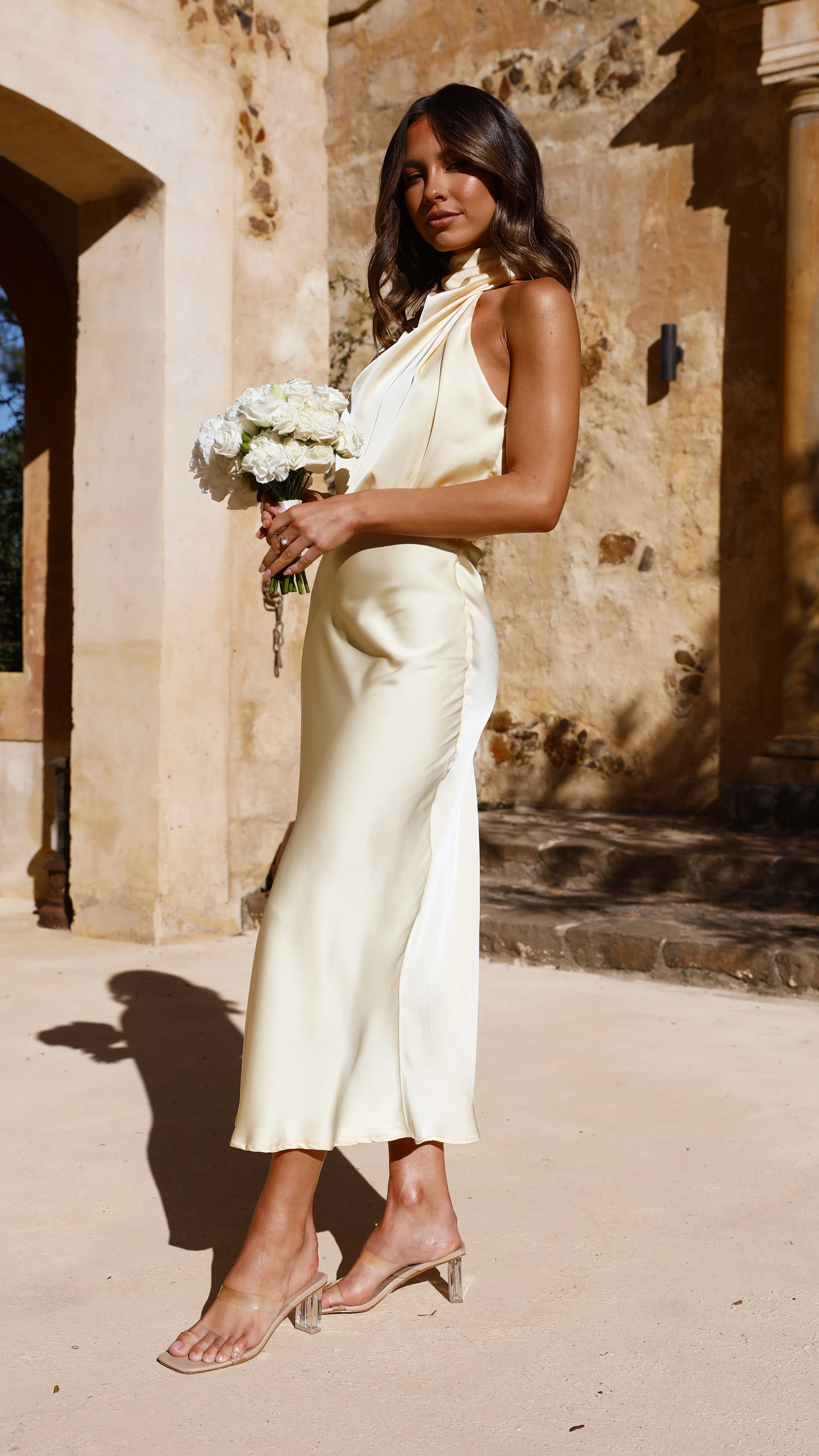 Esther Maxi Dress - Yellow Billy J