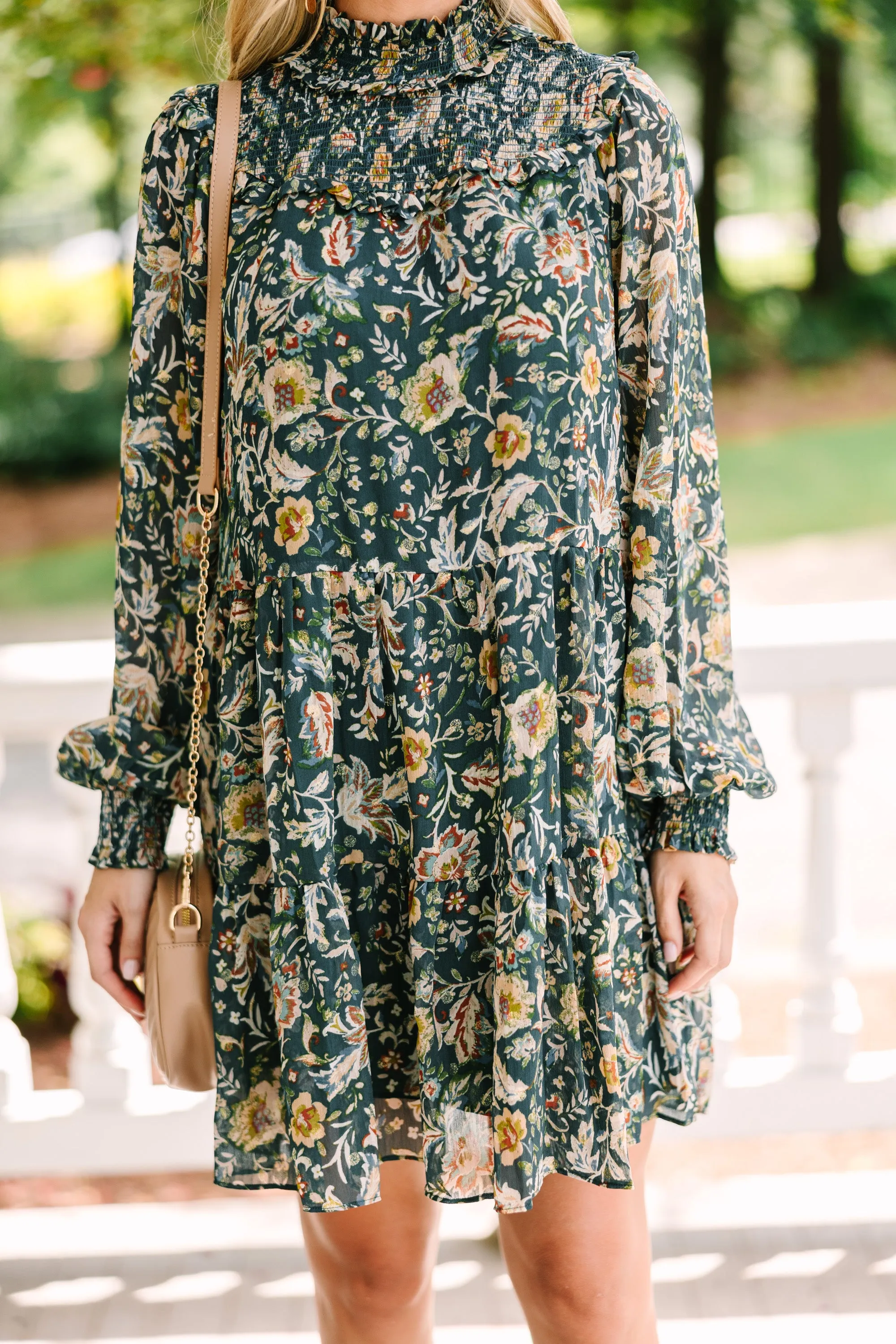 Fate: All A Drean Emerald Green Floral Dress