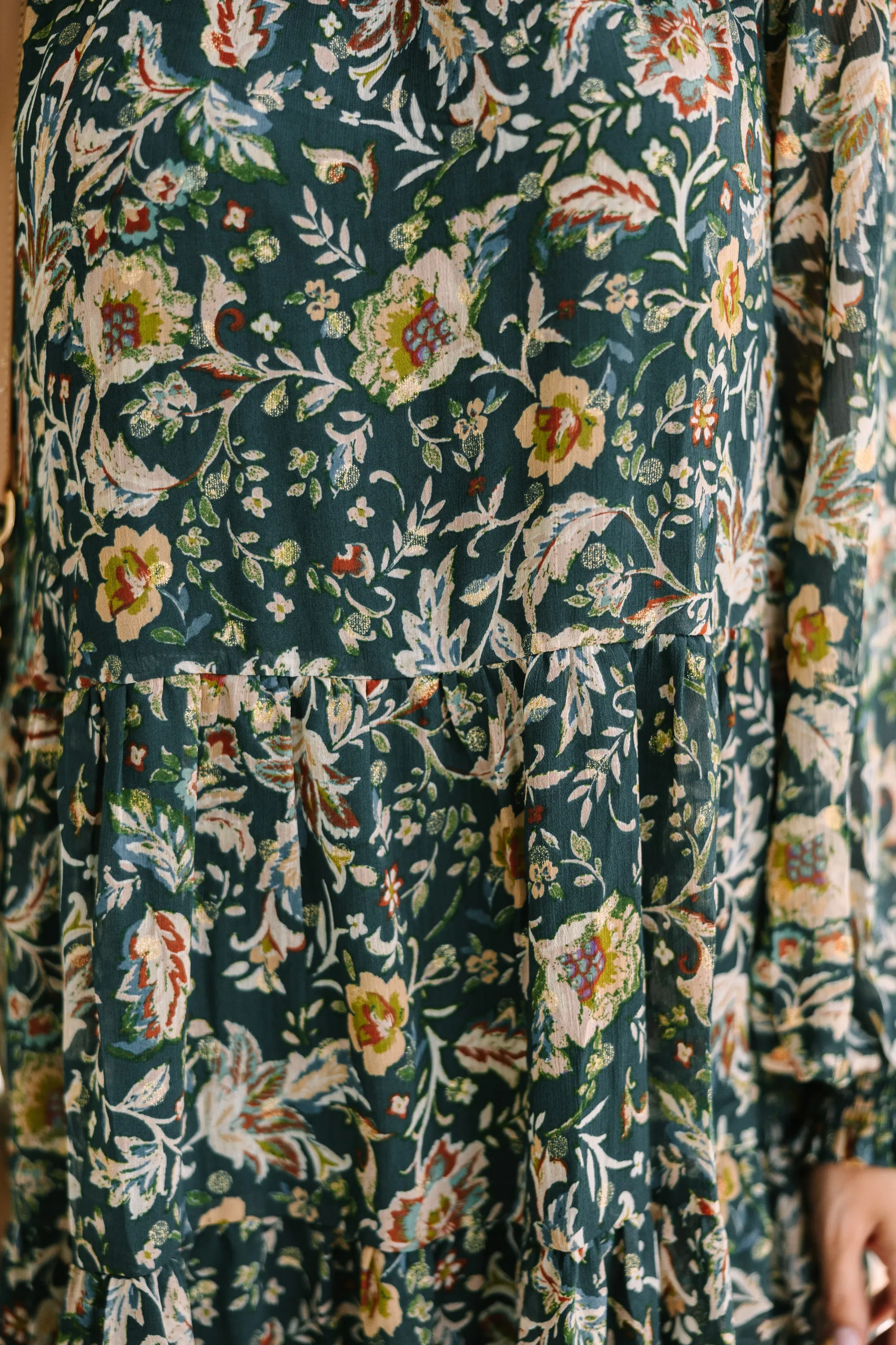 Fate: All A Drean Emerald Green Floral Dress