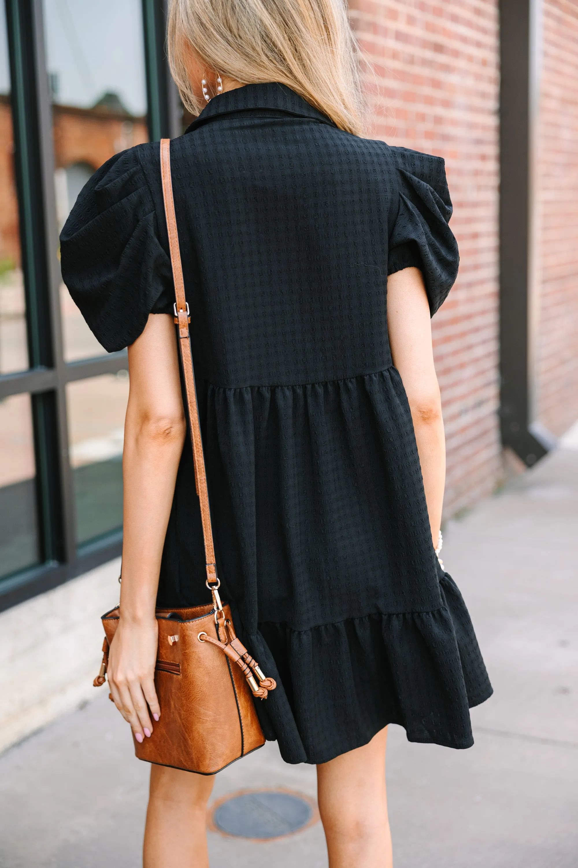 Feeling Confident Black Babydoll Dress