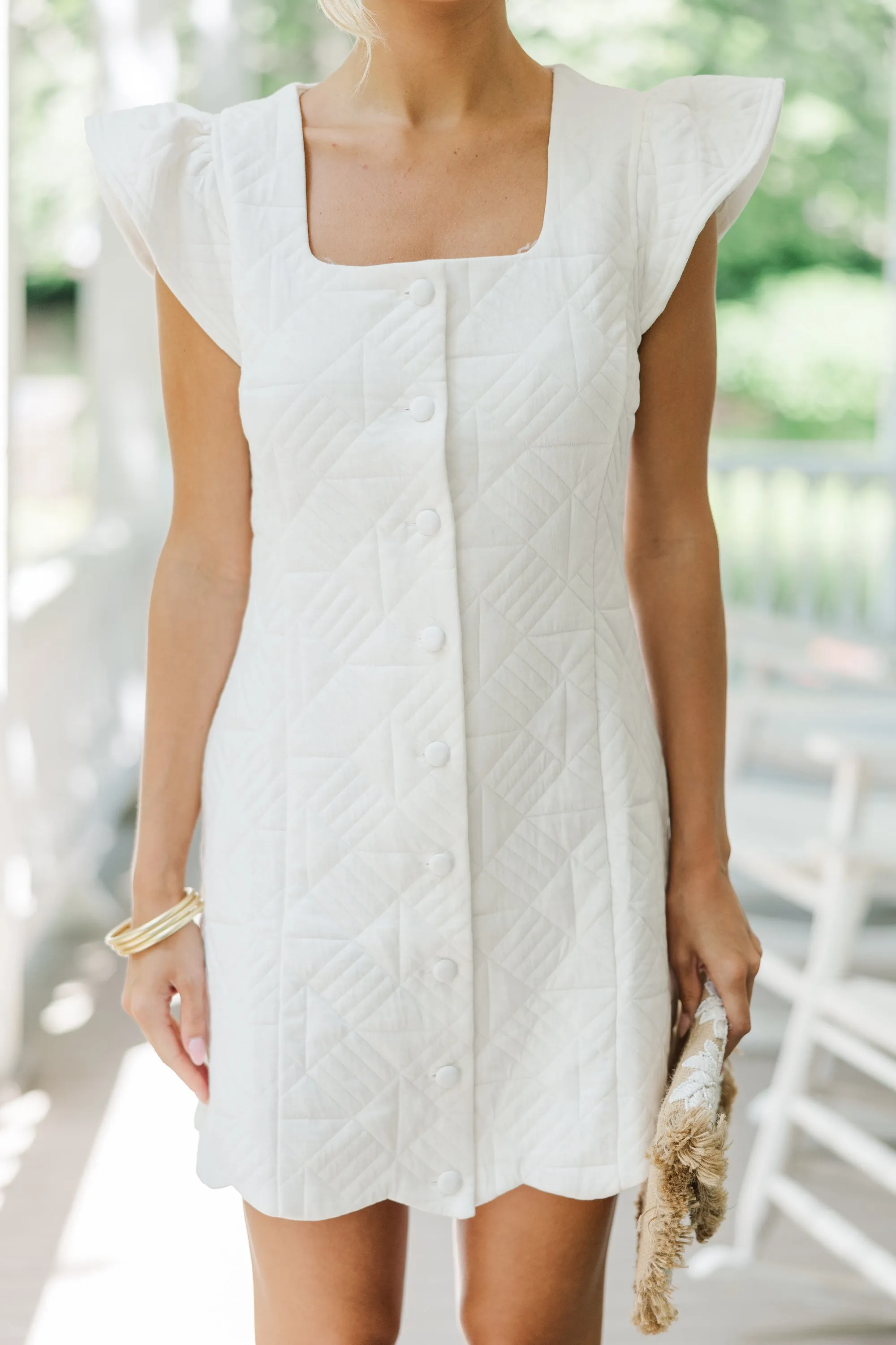 Feeling It Off White Shift Dress