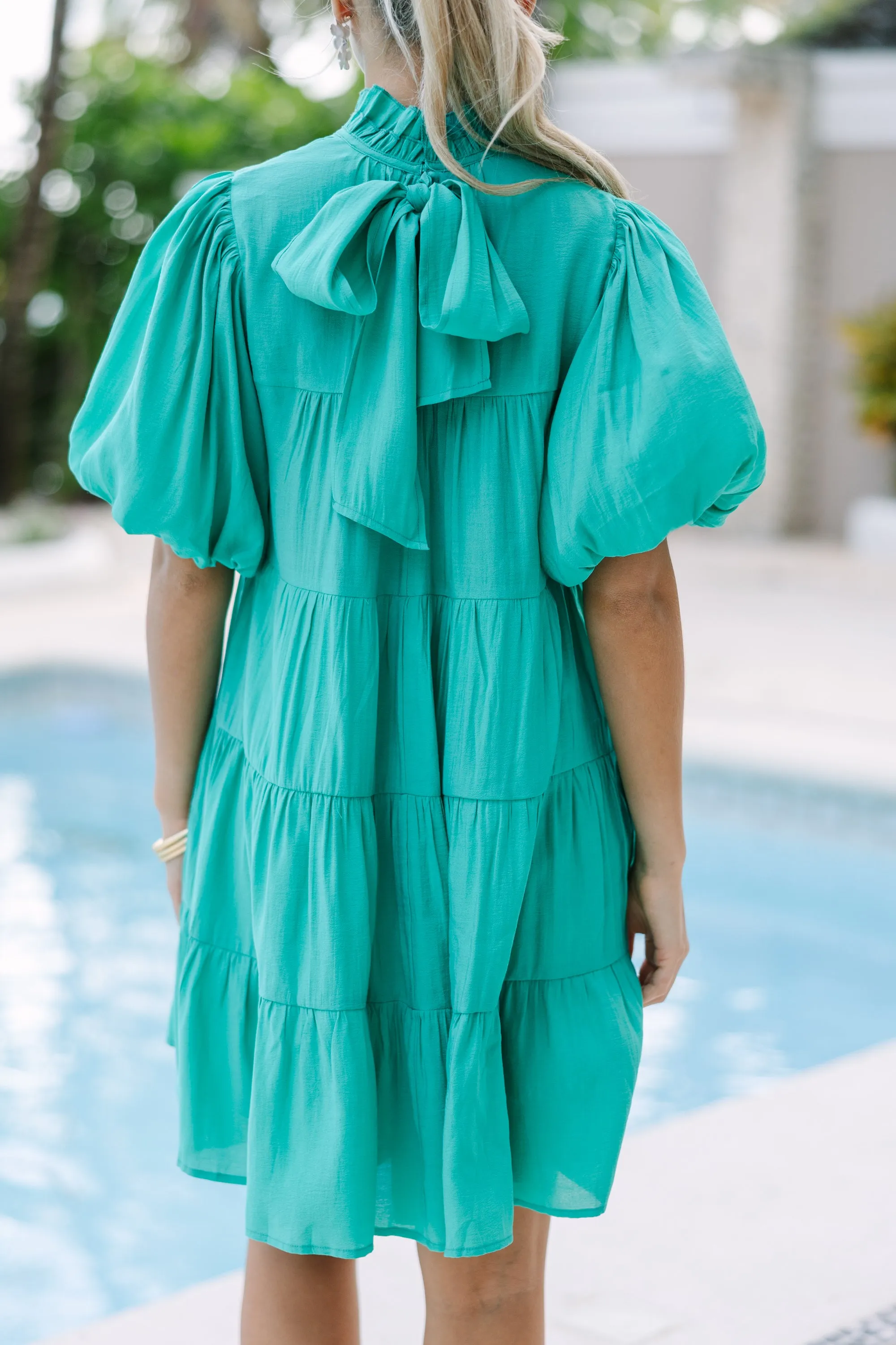 Filled WIth Joy Jade Green Babydoll Dress