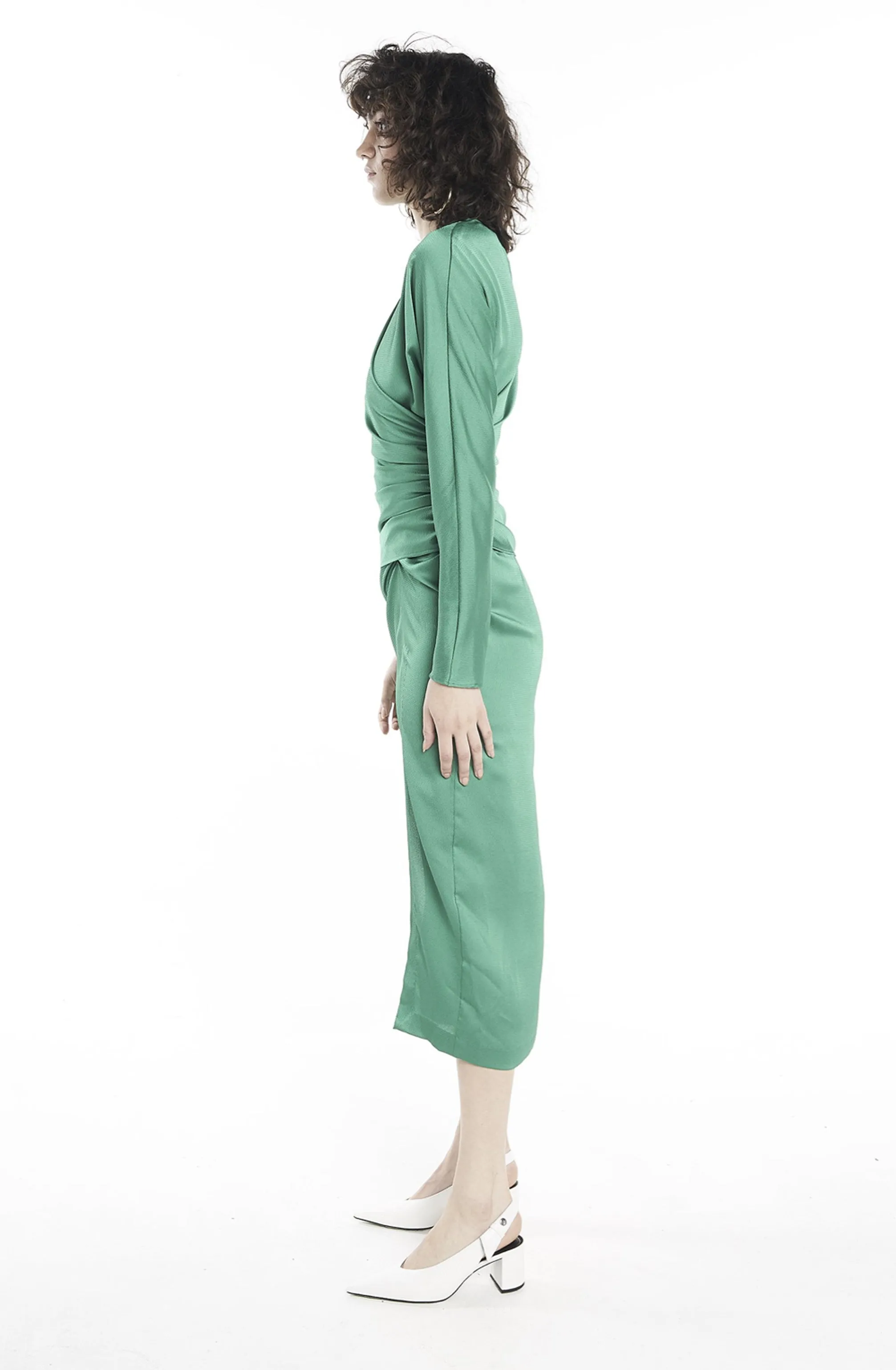 FINAL SALE: Arienne Dress Emerald by Nicola Finetti