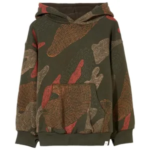 Finger In The Nose Dark Khaki Camo Horst Hooded Sweater