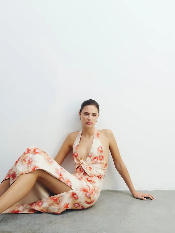 Fiorella Tie Midi Dress SIR