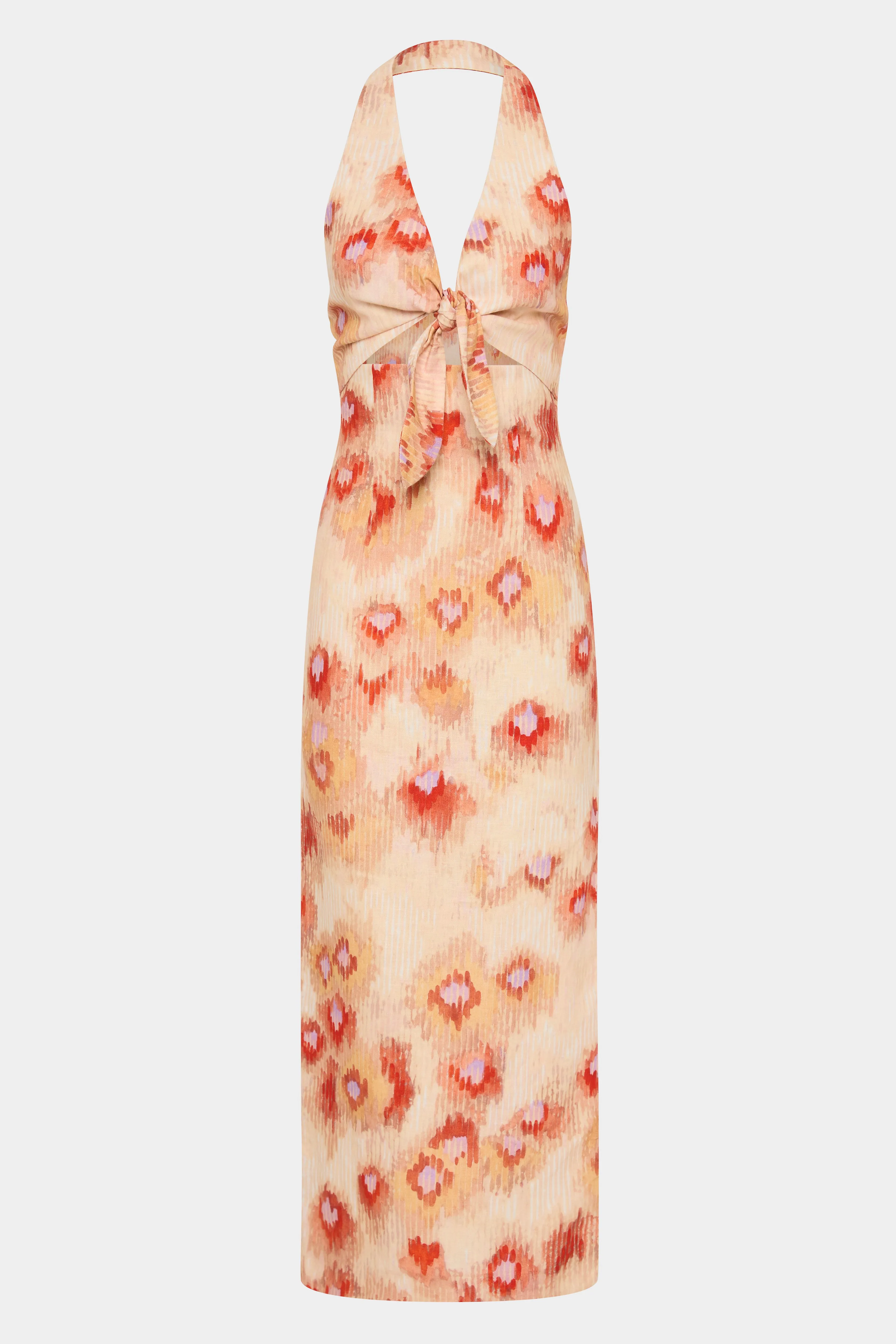 Fiorella Tie Midi Dress SIR