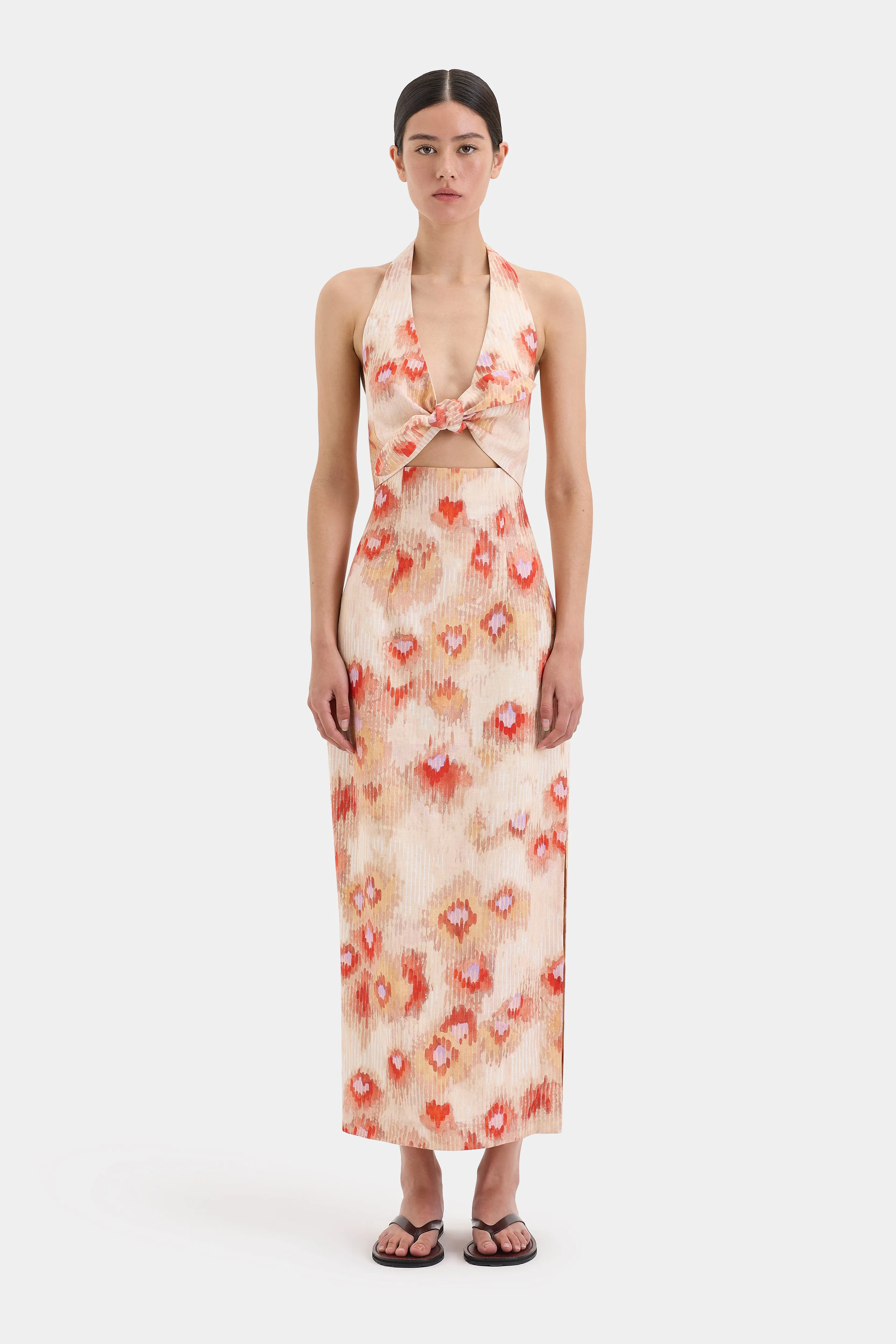 Fiorella Tie Midi Dress SIR