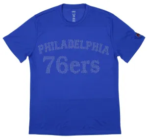 FISLL NBA Basketball Men's Philadelphia 76ers Short Sleeve Perforated T-Shirt