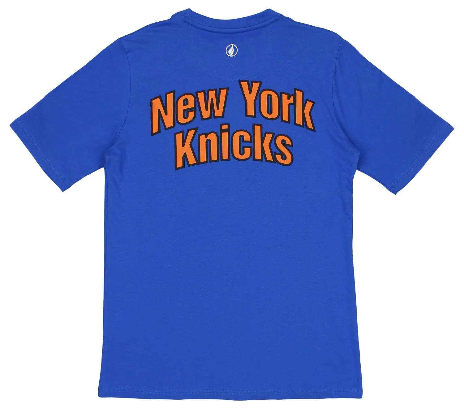 FISLL NBA Men's New York Knicks Team Color, Name and Logo Premium T-Shirt