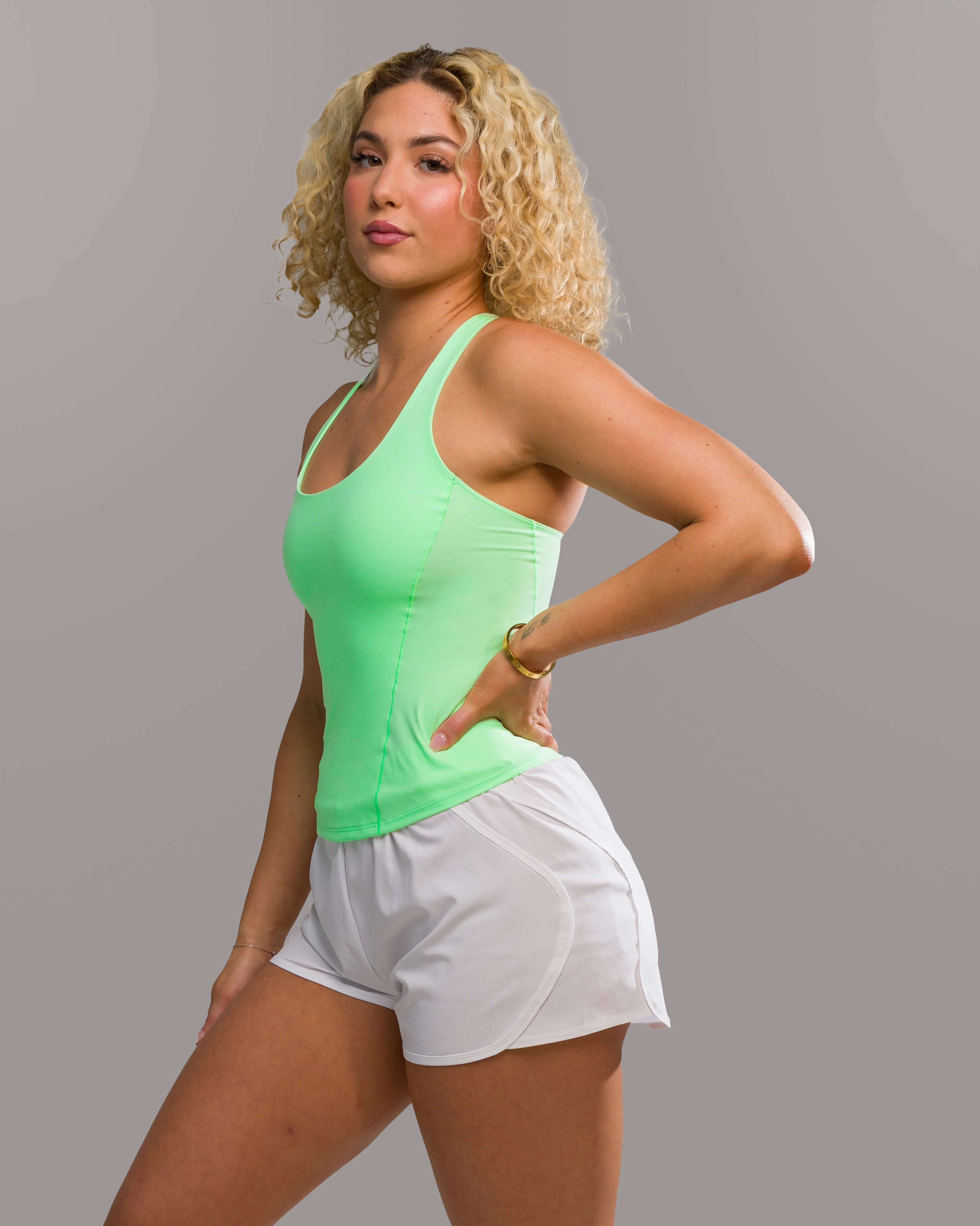 Flex Tank Long - Neon Spring Alphalete Athletics