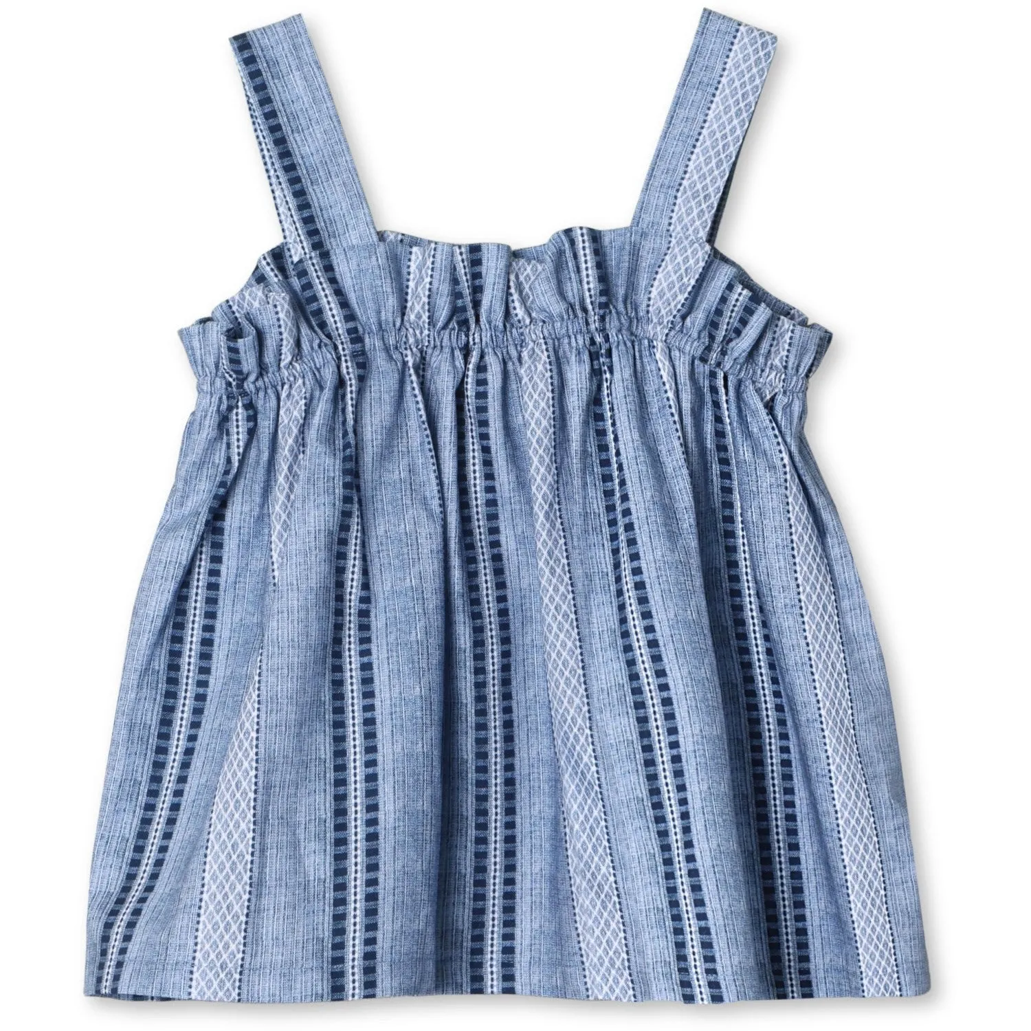 Fliink Navy Amie Ruffle Top