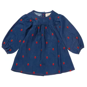 Flss Berry Denim Colette Dress