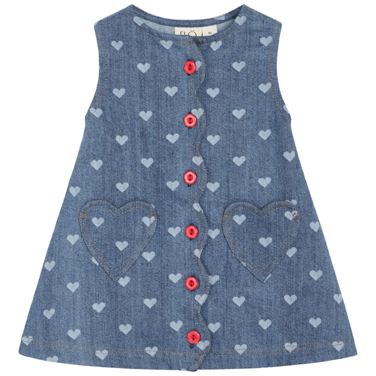 Flss Blue Denim/Hearts Lollo Dress