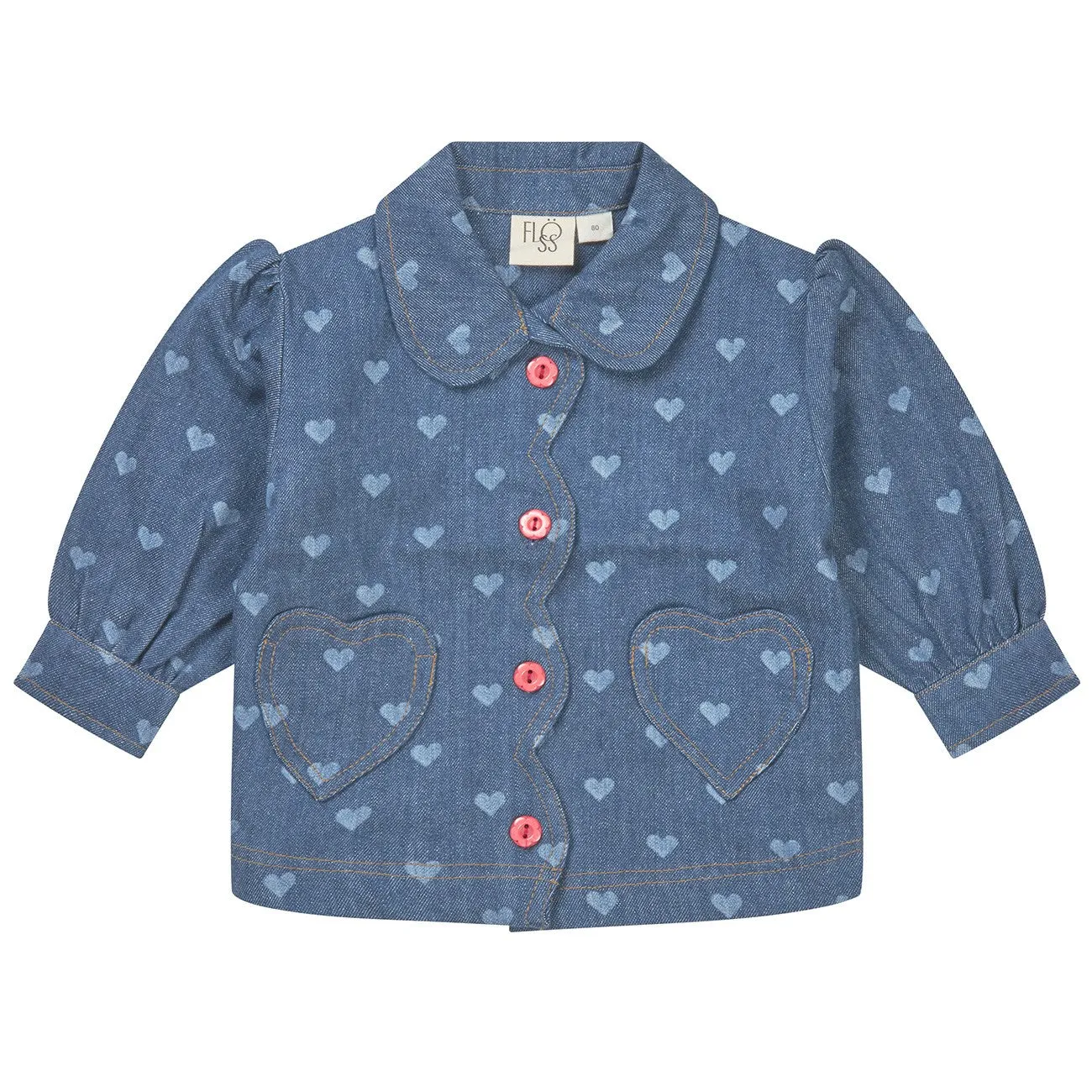 Flss Blue Denim/Hearts Lollo Overshirt