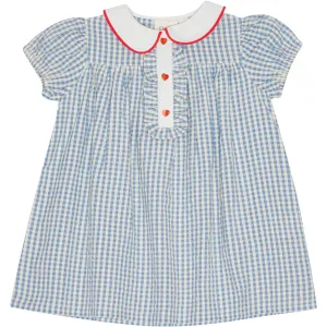 Flss Blue/Soft White Gingham River Dress