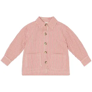 Flss Max Overshirt Scarlet Stripe