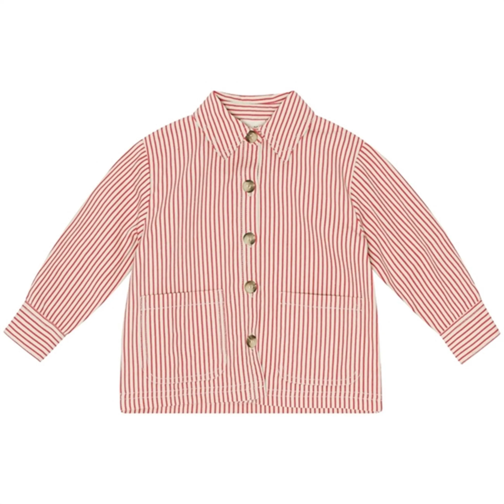 Flss Max Overshirt Scarlet Stripe