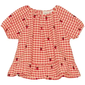 Flss Molly Blouse Berry Gingham