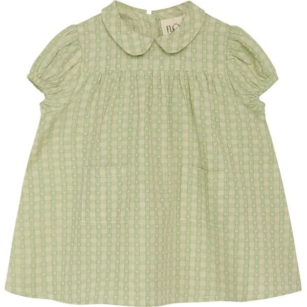 Flss Stella Dress Lime Gingham