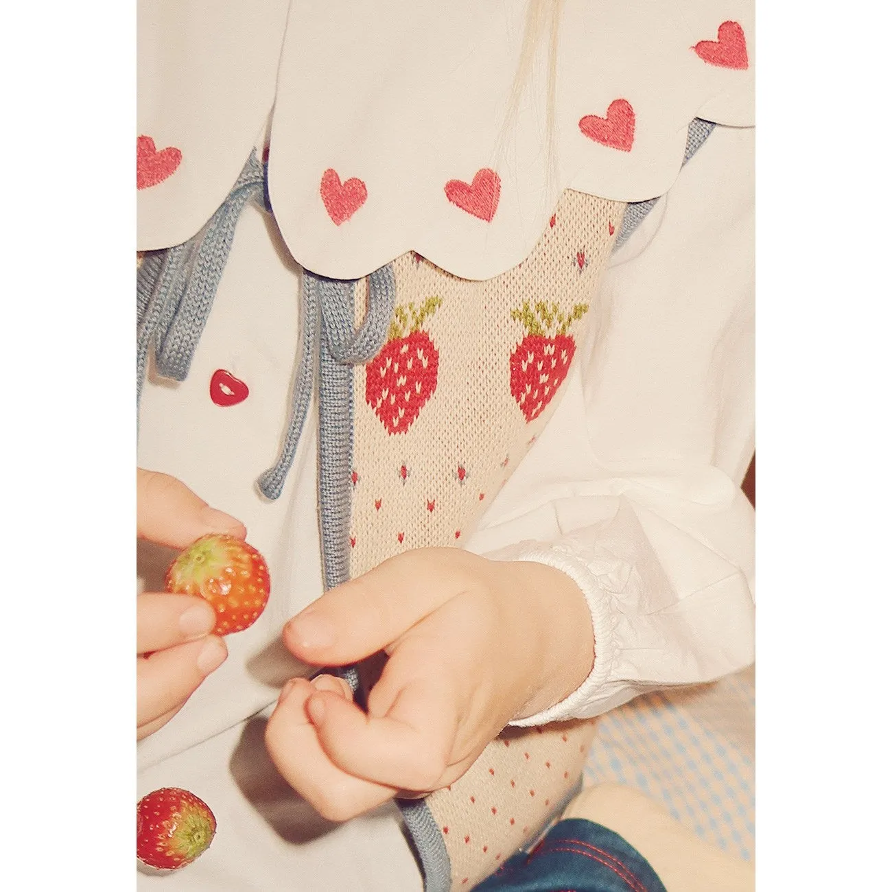 Flss White/Ruby Red Ever Blouse