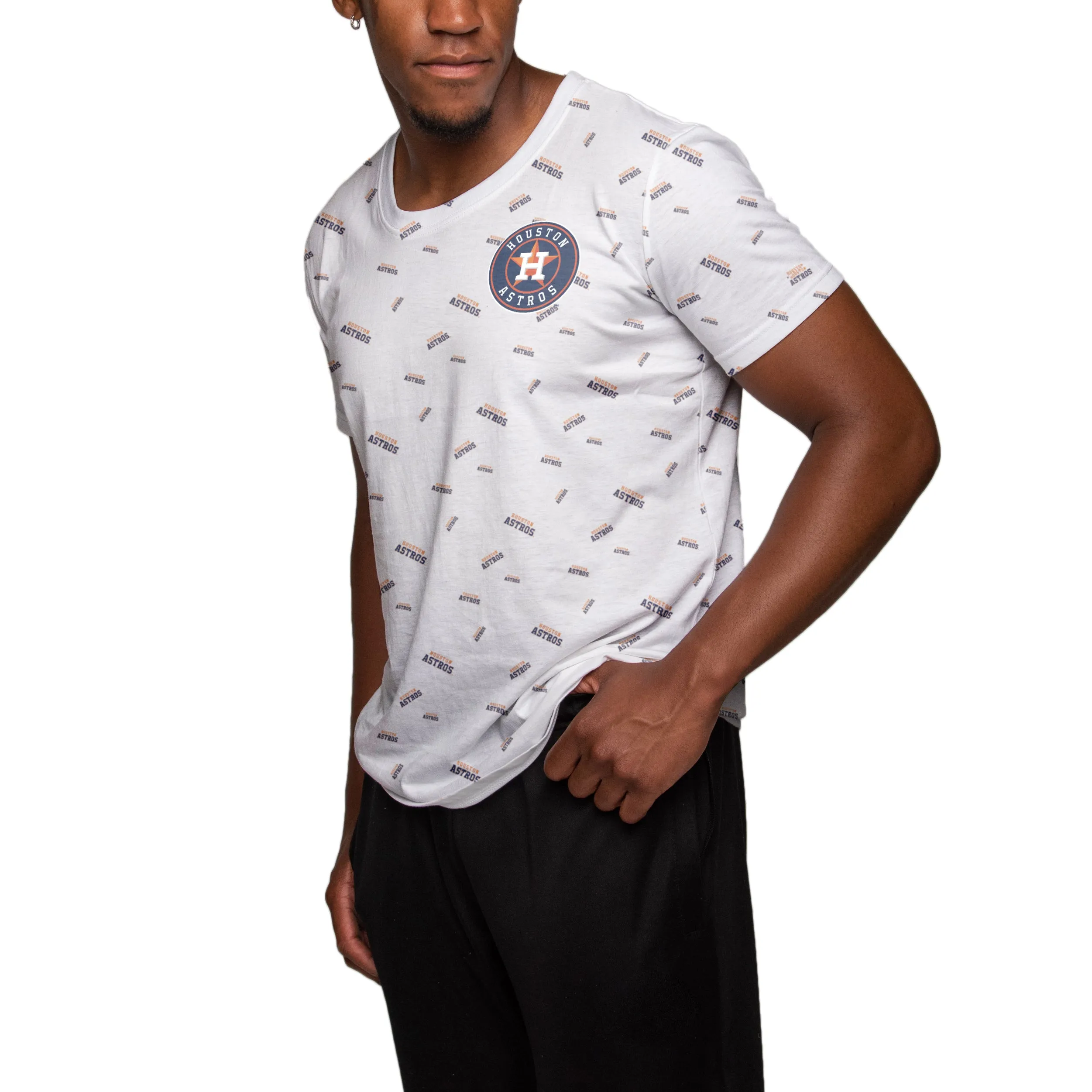 FOCO MLB Men's Houston Astros Mini Wordmark Tee