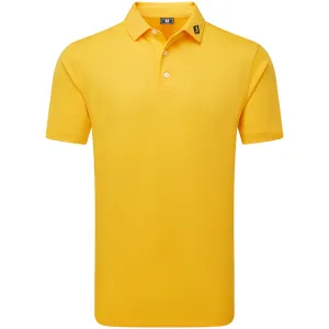 FootJoy Stretch Pique Solid Polo Shirt - Taxi