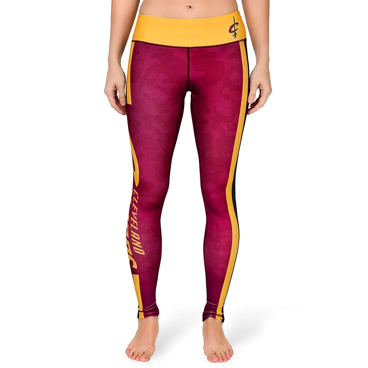Forever Collectibles NBA Women's Cleveland Cavaliers Team Stripe Legging