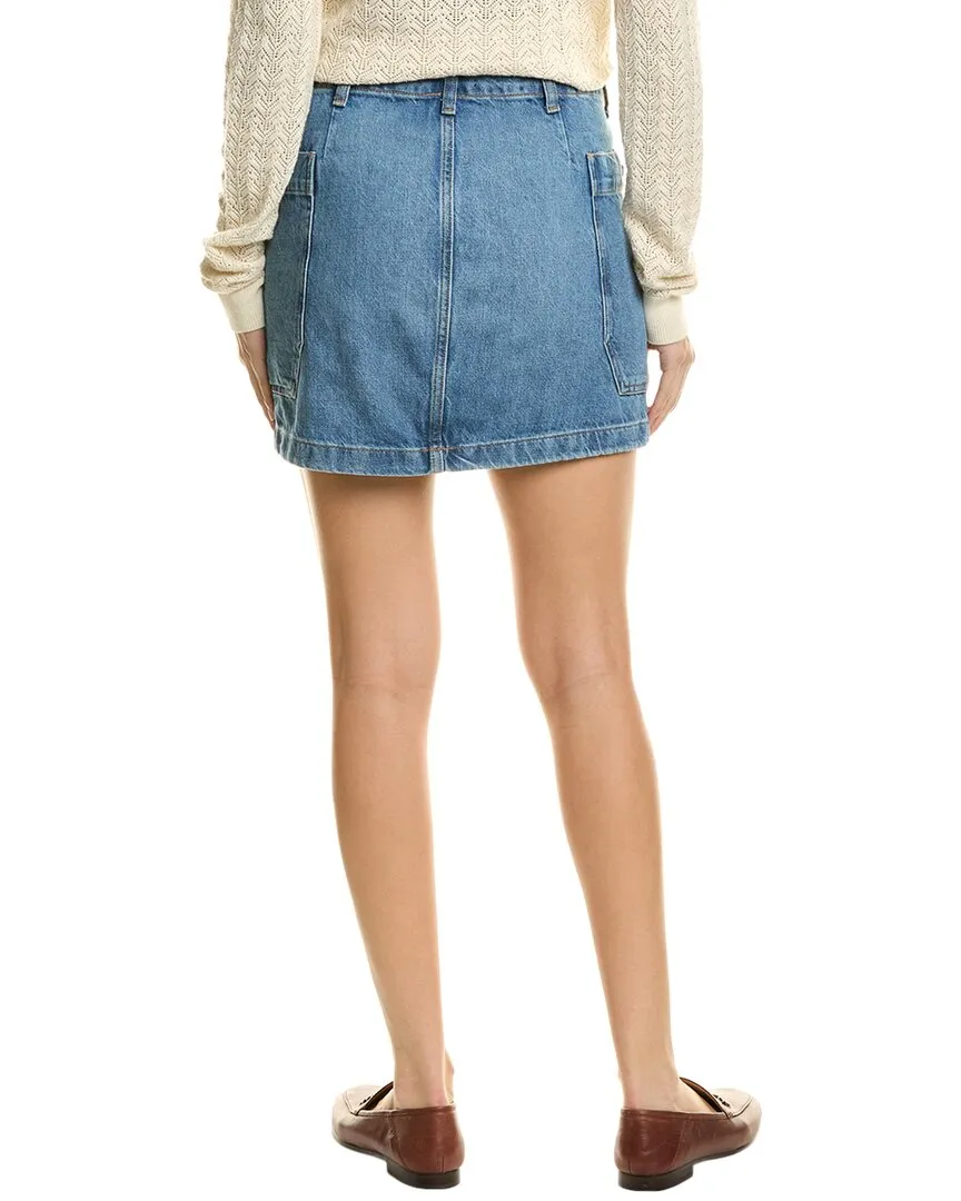 FRAME Denim Cargo Mini Skirt