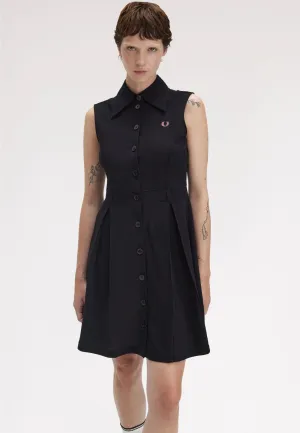 Fred Perry - Mesh Shirt Black - Dress