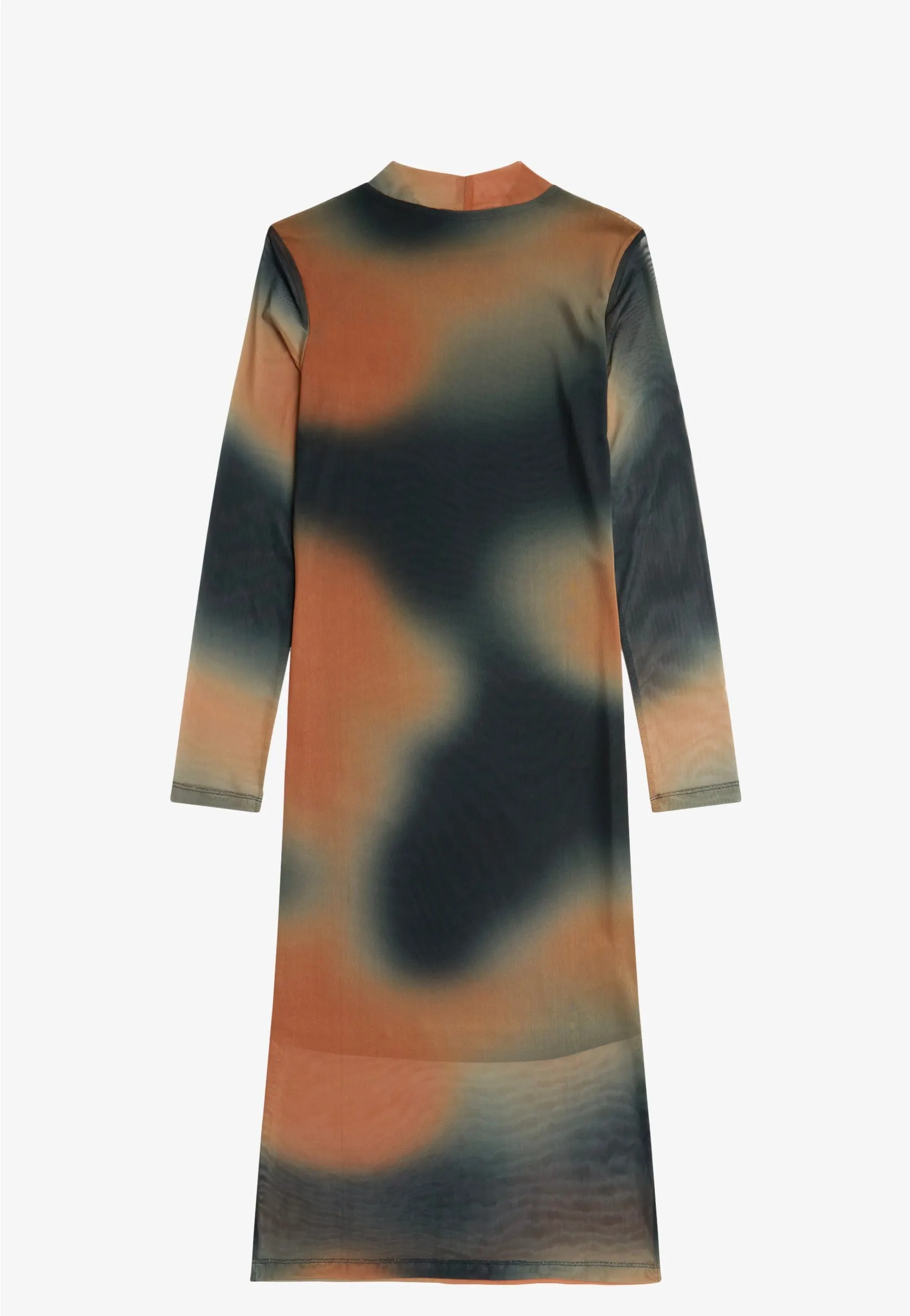 Fred Perry - Printed Mesh Mock Neck Night Green - Dress