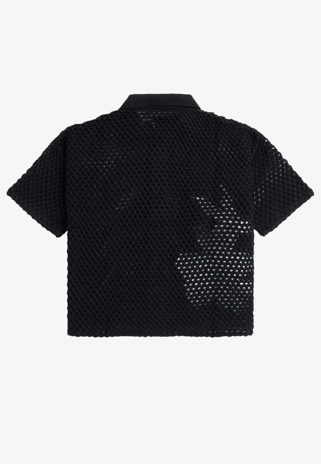 Fred Perry x Amy Winehouse - Embroidered Open Knit Black - Shirt