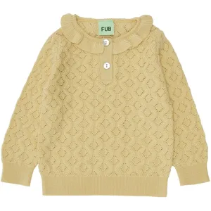 FUB Baby Pointelle Blouse Buttermilk
