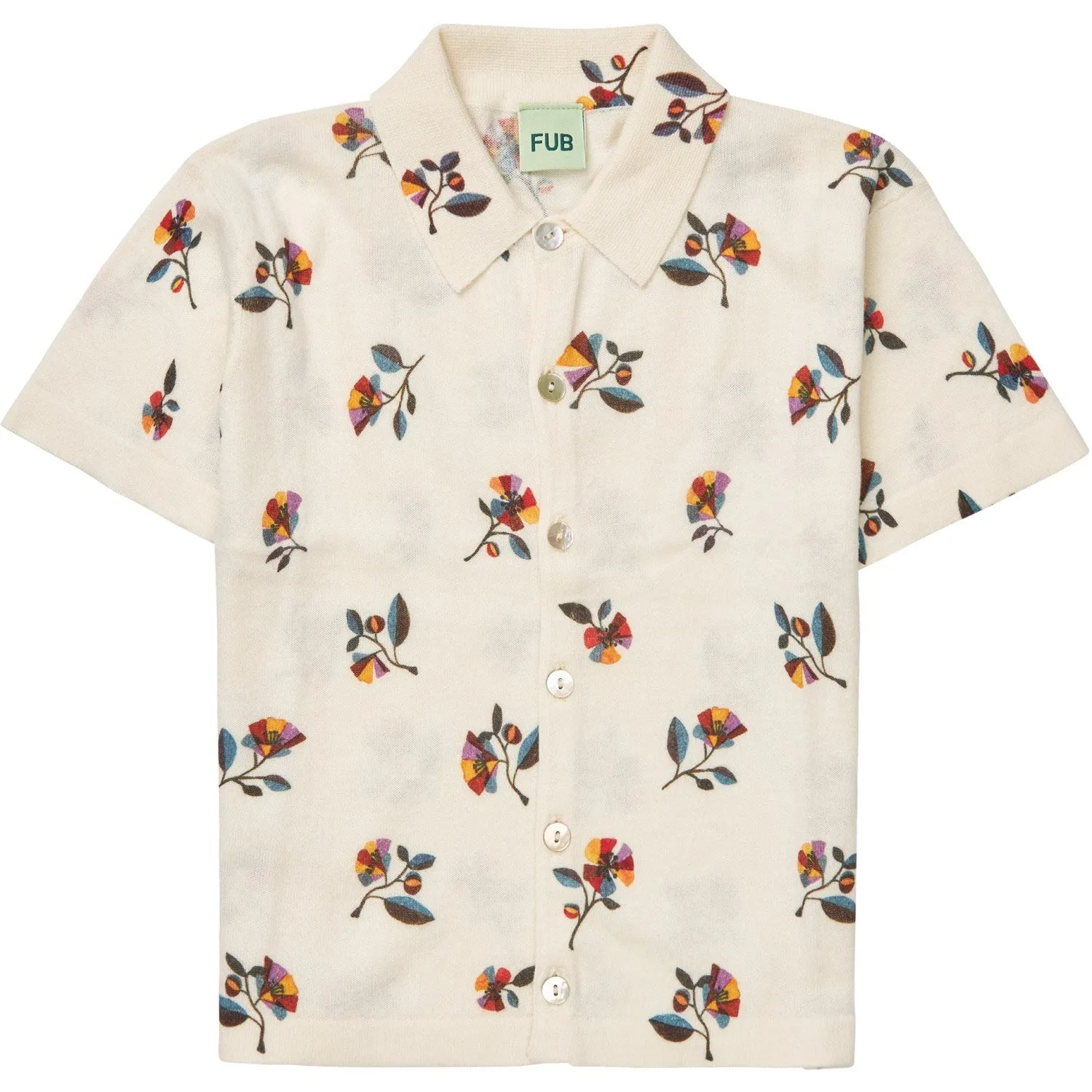 FUB ecru/flower Printed Shirt