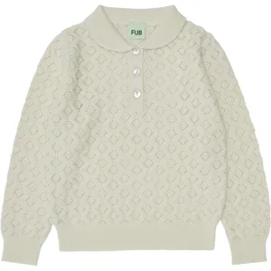 FUB Pointelle Blouse Ecru