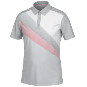 Galvin Green Macoy Polo Shirt - Cool Grey/Coral