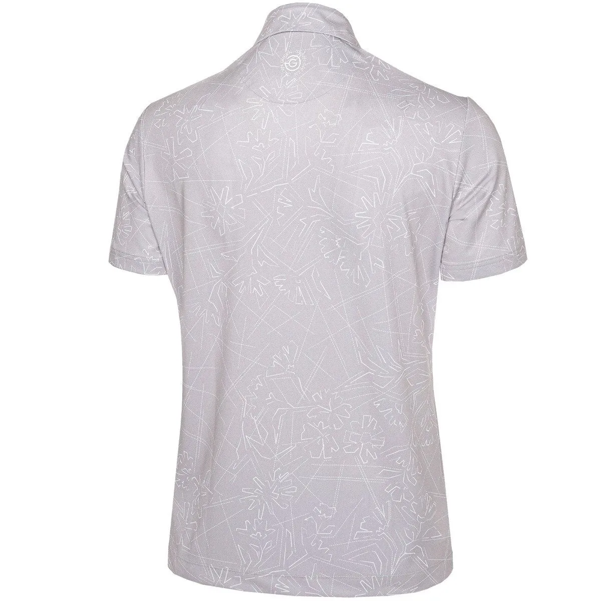 Galvin Green Maverick V8  Polo Shirt - Cool Grey/White